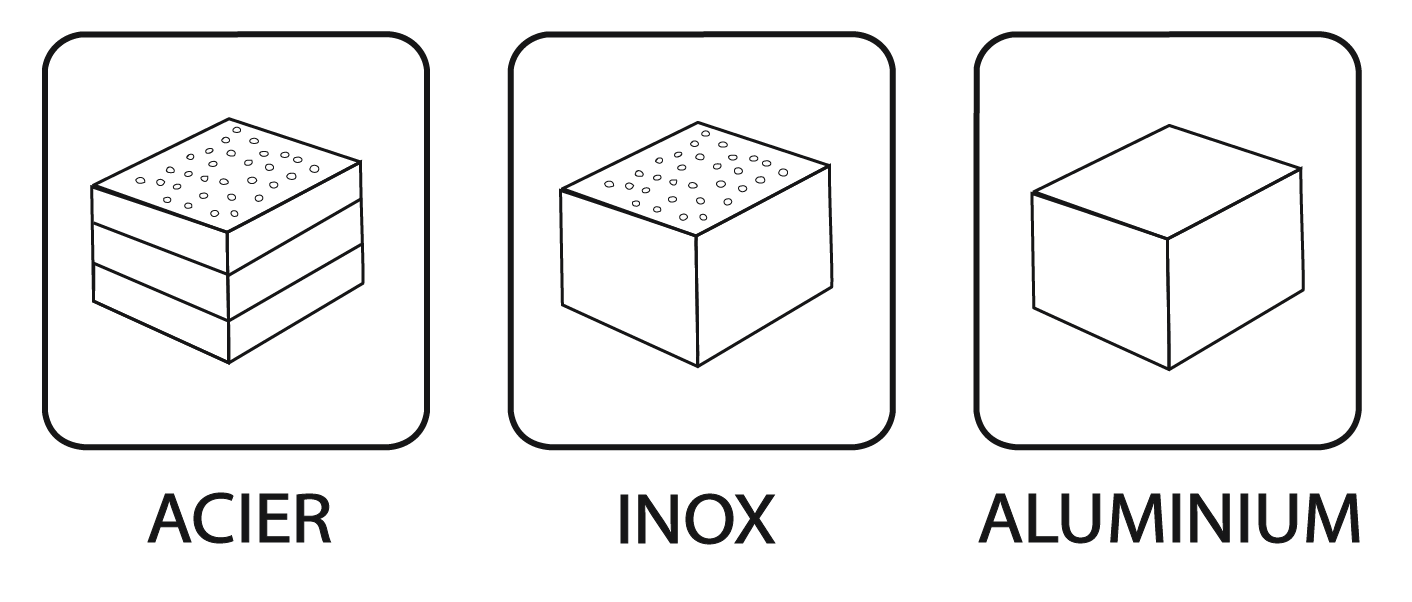 Usinage de pièces en acier, inox et aluminium